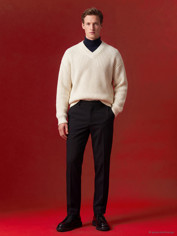 SOUTHBLUE Polyviscose Polyviscose Men's Trousers