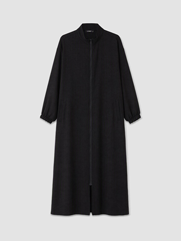 LC WAIKIKI Dik Yaka Oversize Kadın Ferace