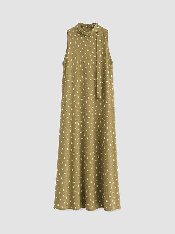 LCW Comfort Woman Khaki Dress