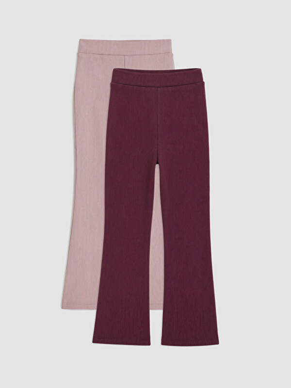 LCW Kids Girls' Flare Leggings 2 Pack