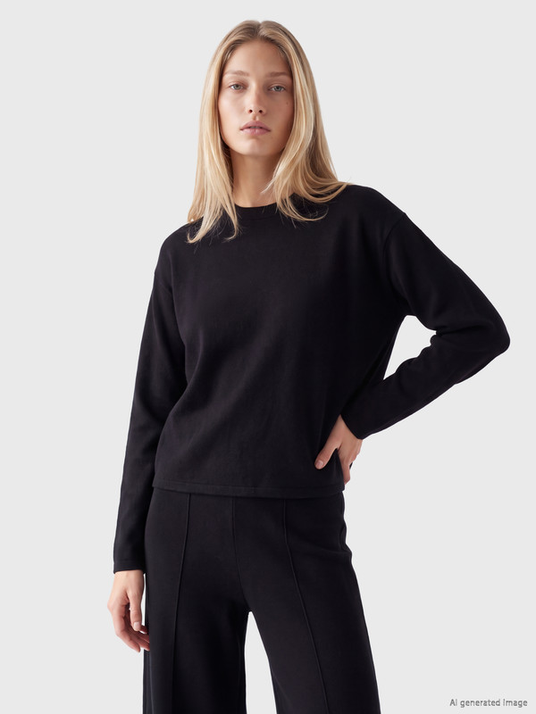 LCW Vision Bisiklet Yaka Kadın Sweatshirt