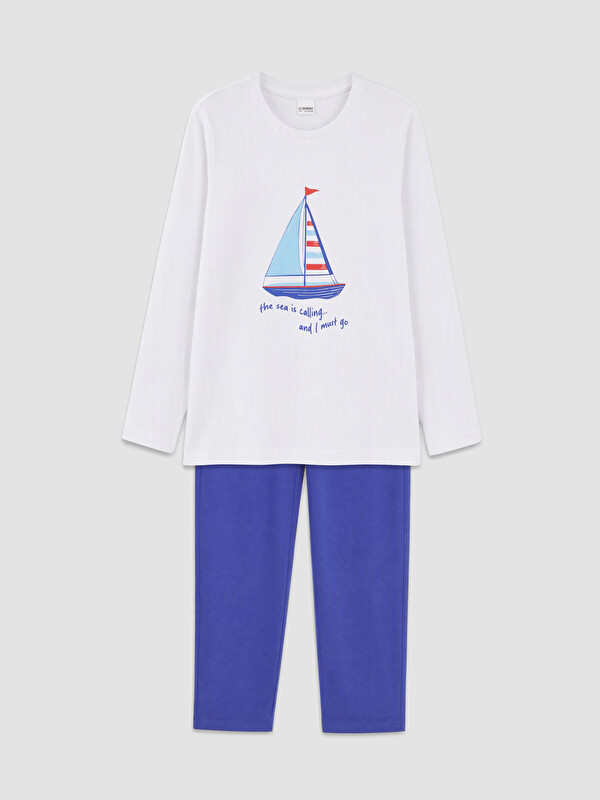 LC WAIKIKI Bisiklet Yaka Erkek Çocuk Pijama Takımı
