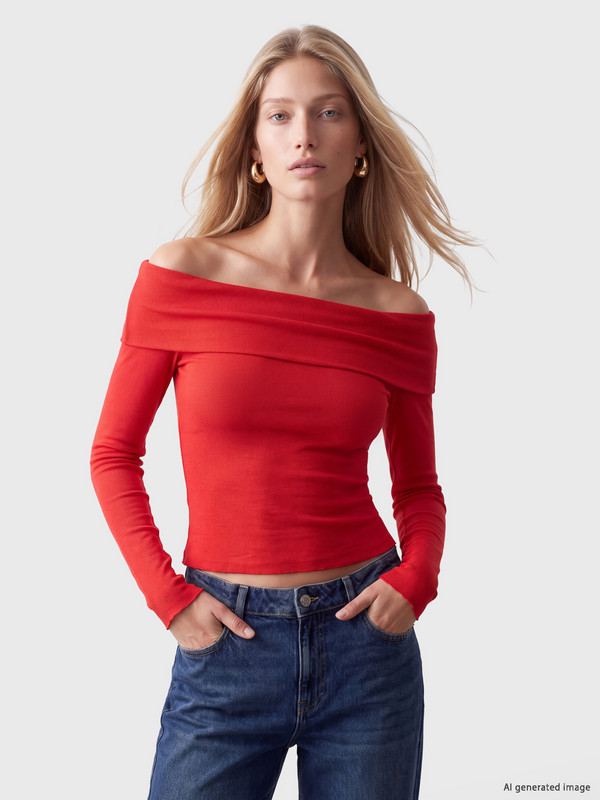LCW Vision Kayık Yaka Kadın Body