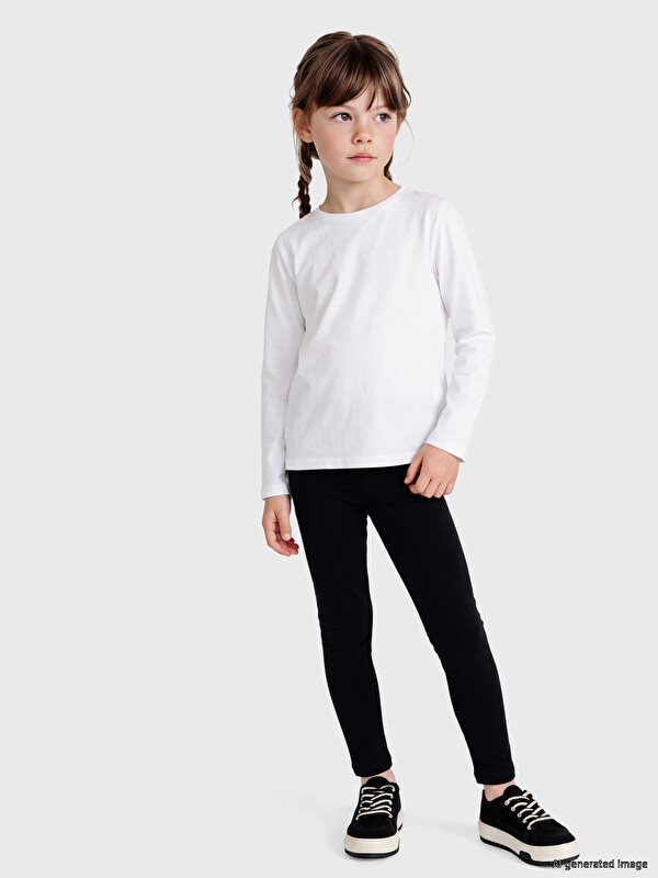 LCW Kids Elastic Waist Girls' Leggings