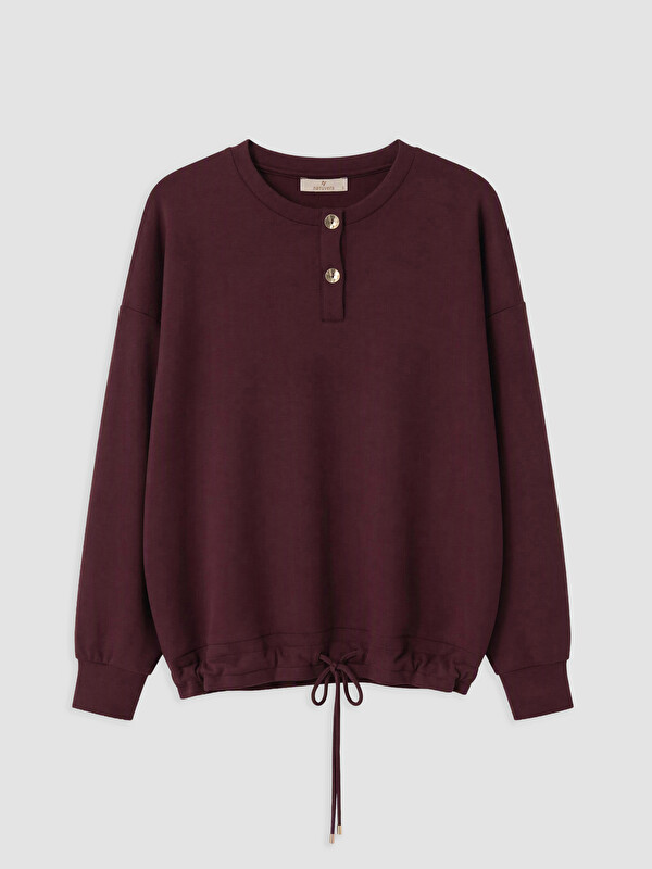 Natuvera Bisiklet Yaka Kadın Sweatshirt