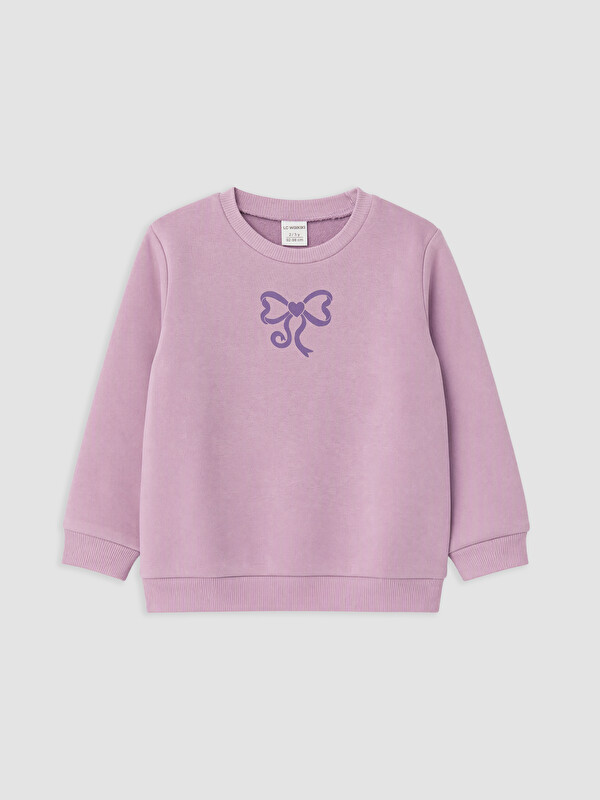LC WAIKIKI Fiyonk Baskılı Kız Çocuk Sweatshirt