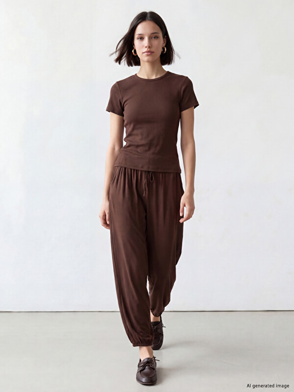 LCW Comfort Beli Lastikli Kadın Jogger Eşofman Altı