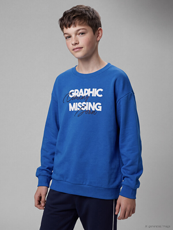 LCW Kids Printed Boys' Sweatshirt