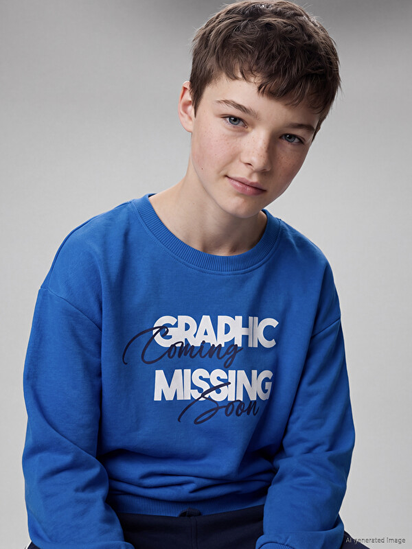 LCW Kids Printed Boys' Sweatshirt
