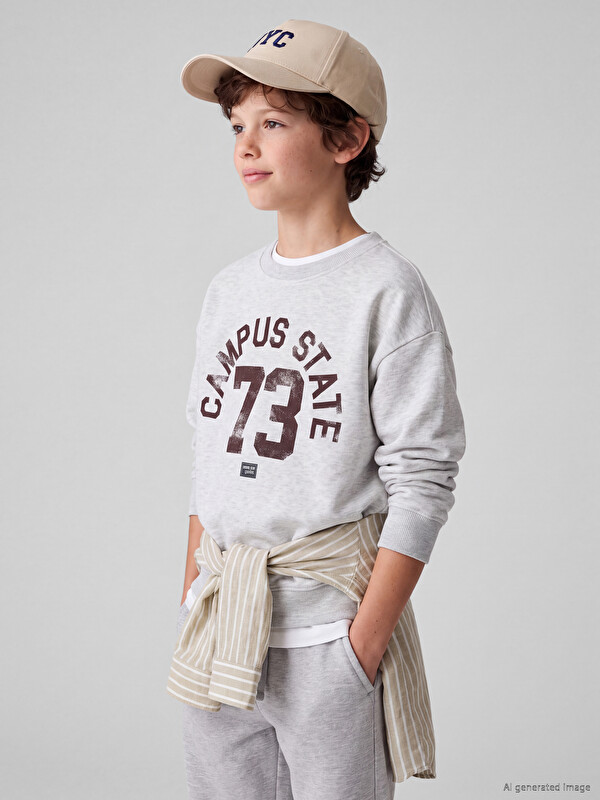 LCW Kids Printed Boys' Sweatshirt