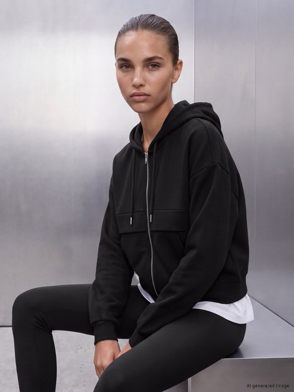 KOOR SPORT Soft Touch Kadın Fermuarlı Sweatshirt