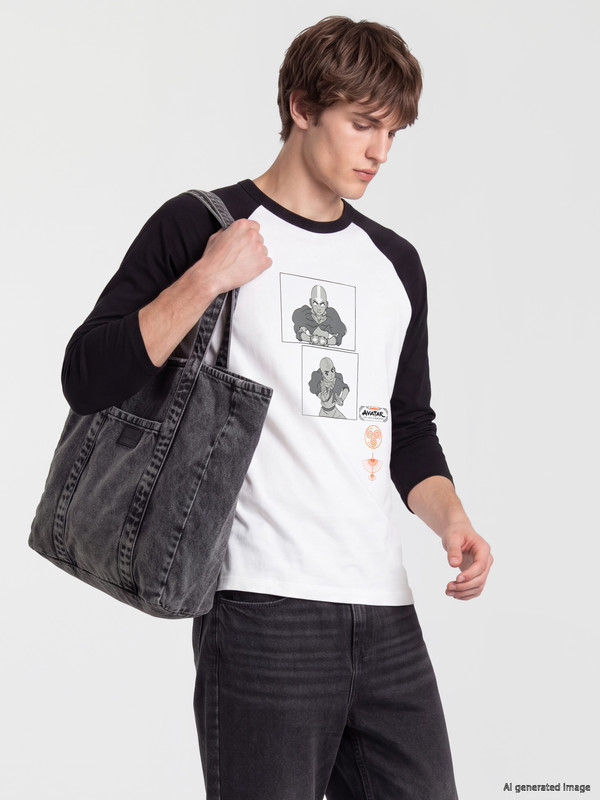 XSIDE Bisiklet Yaka Avatar Baskılı Sweatshirt