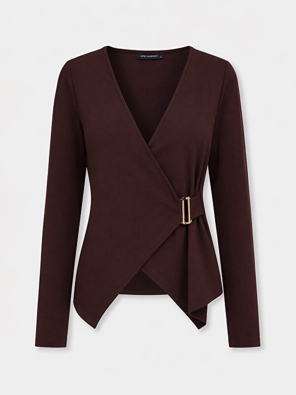 LCW EVERYDAY Woman Brown Blouse