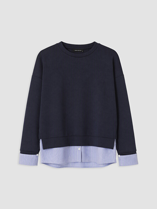 LCW EVERYDAY Oversize Soft Touch Kadın Sweatshirt