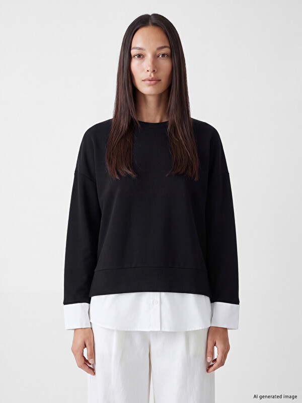 LCW EVERYDAY Oversize Soft Touch Women's Sweatshirt