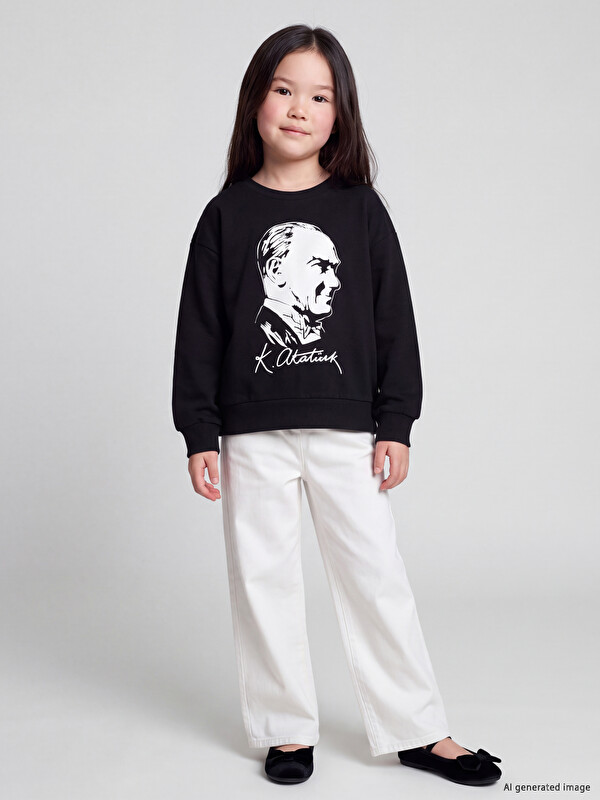 LCW Kids Wideleg Kız Çocuk Gabardin Pantolon
