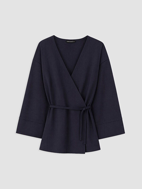 LCW Modest Kruvaze Yaka Kadın Tunik