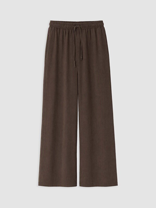 LCW Modest Beli Lastikli Kadın Geniş Paça Pantolon