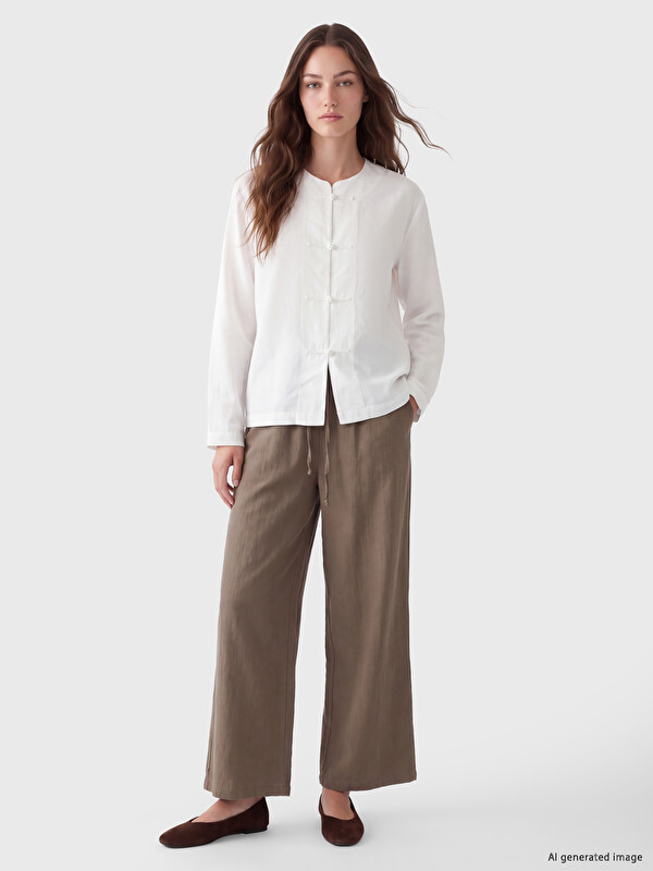 LCW Modest Женские широкие брюки с эластичным поясом