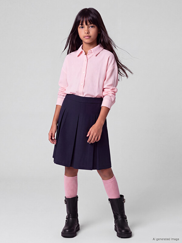 LCW Kids Skort me pala me kuadrate për vajza