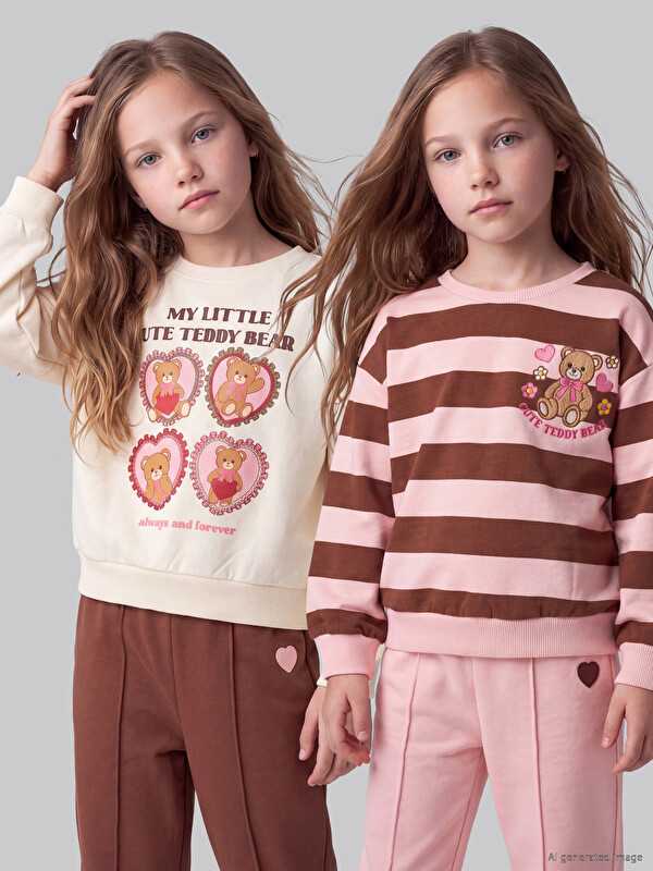 LCW Kids Bluza sportive e trashë 2 copë për vajza