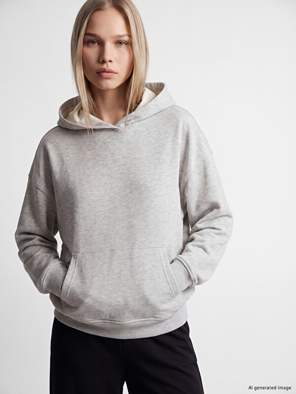 LCW Vision Oversize Kadın Hoodie