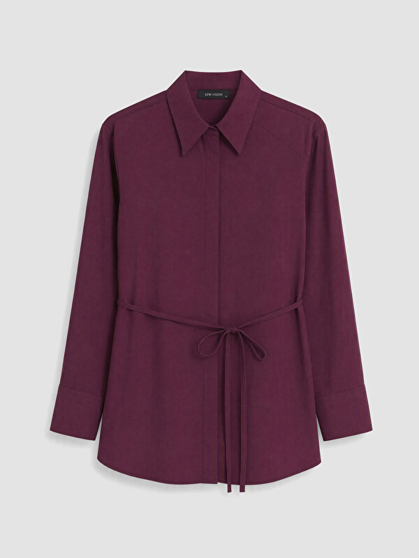 LCW Vision Beli Kuşaklı Kadın Gömlek