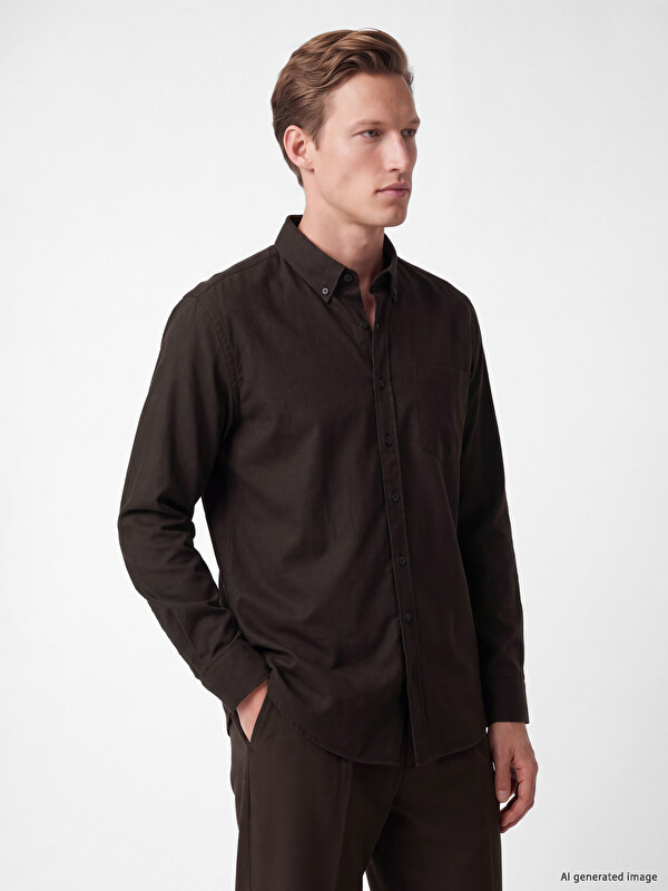 SOUTHBLUE Regular Fit Gabardin Erkek Gömlek
