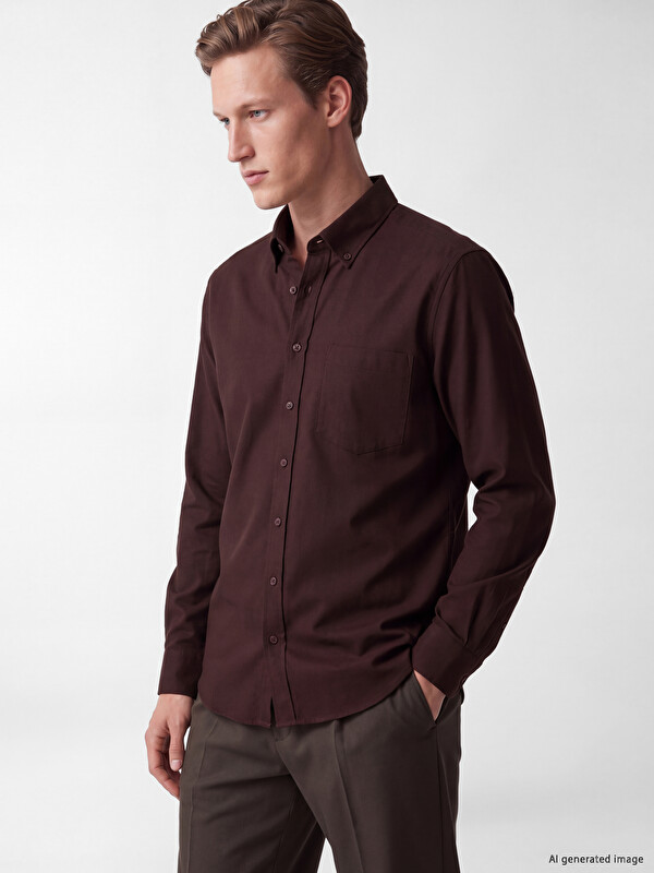 SOUTHBLUE Regular Fit Gabardine Men's Shirt