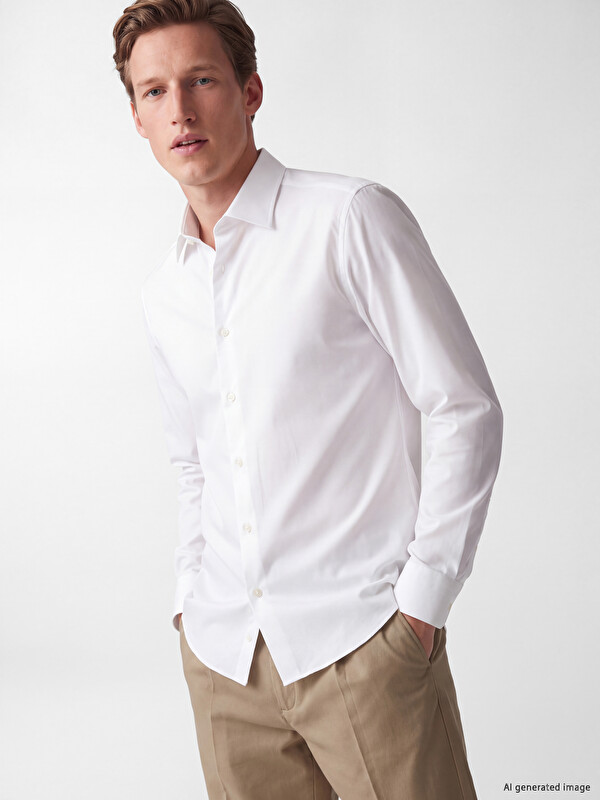 SOUTHBLUE Regular Fit Gabardine Men's Shirt