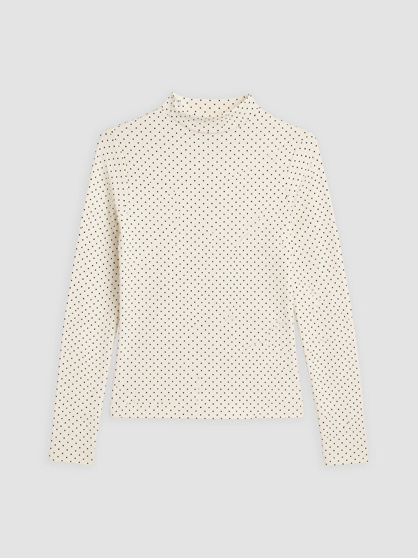 LCW EVERYDAY Mock Neck Polka Dot Women's Body