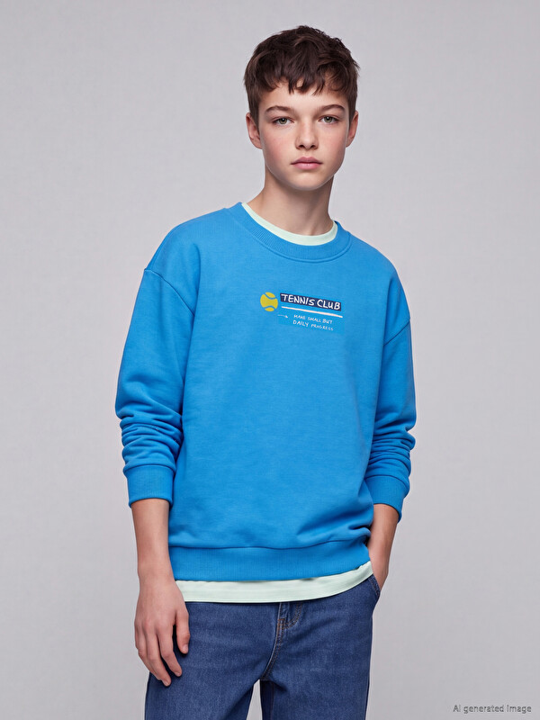 LCW Kids Printed Boys' Sweatshirt