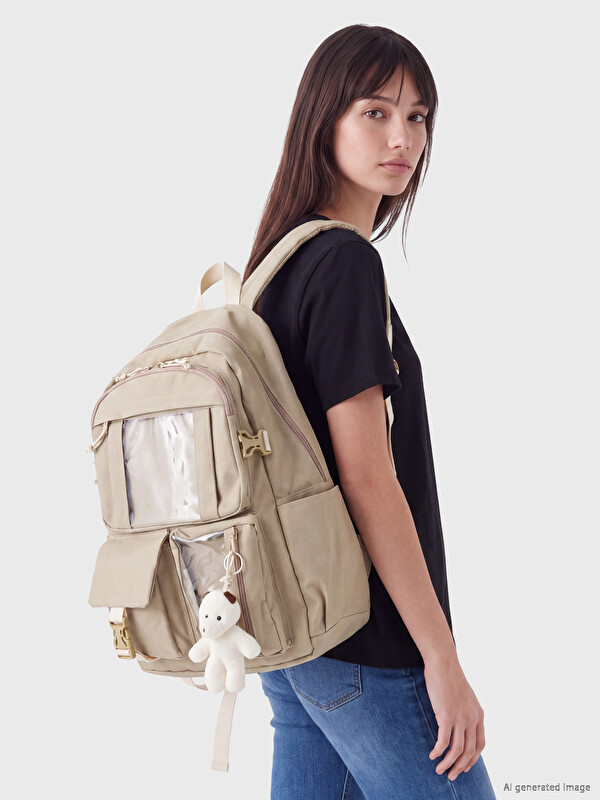 LCW ACCESSORIES Teddy bear Accessorized Women's Backpack