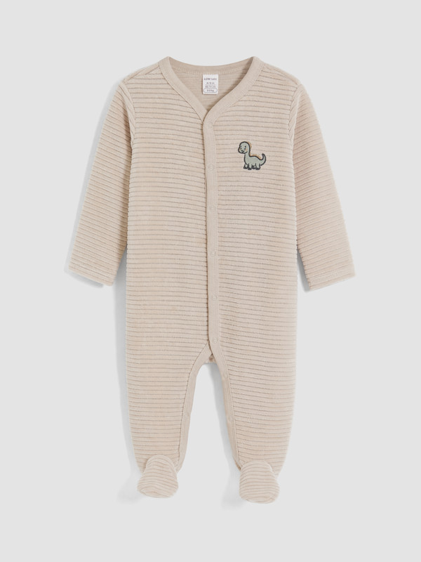 LCW baby Baby Boy Beige Jumpsuit