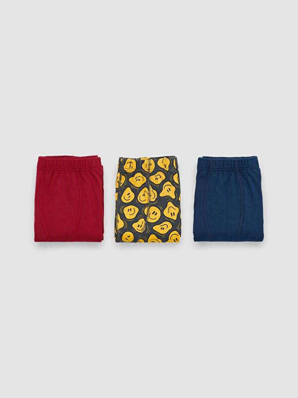 LC WAIKIKI Desenli Erkek Çocuk Boxer 3'lü