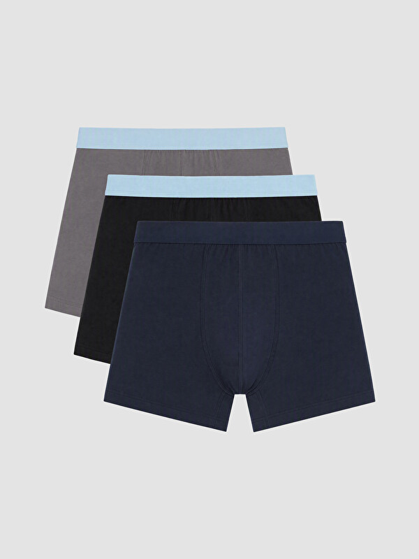 LC WAIKIKI Pamuklu Esnek Erkek Boxer 3'lü Paket