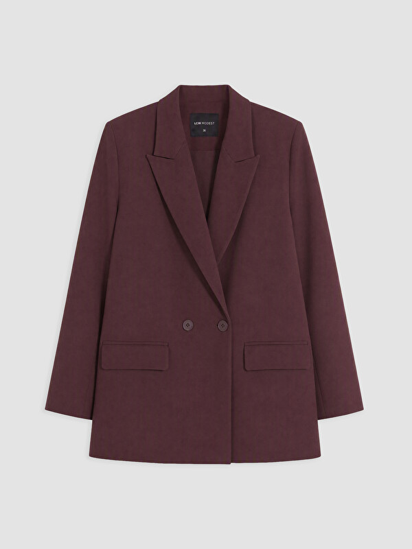 LCW Modest Женщины Бордовый Блейзер