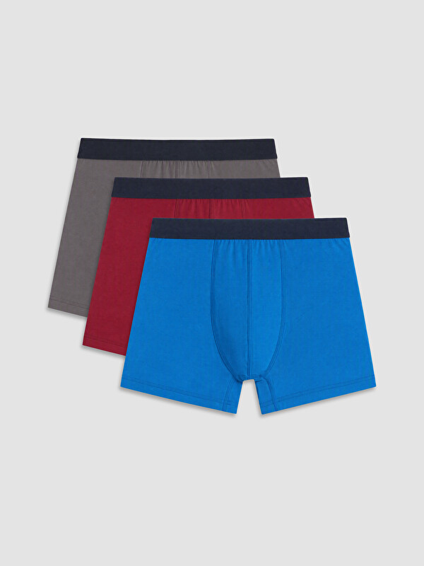 LC WAIKIKI Pamuklu Esnek Erkek Boxer 3'lü