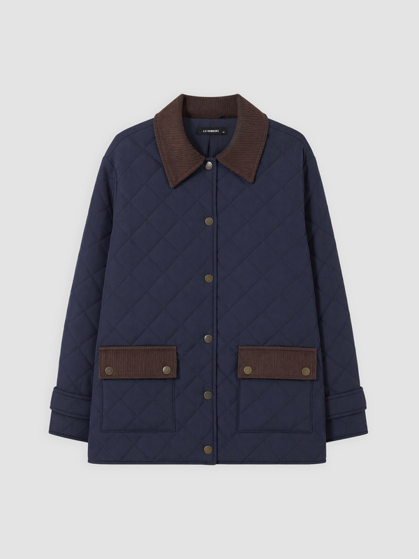 LCW Curve Woman Navy Coat