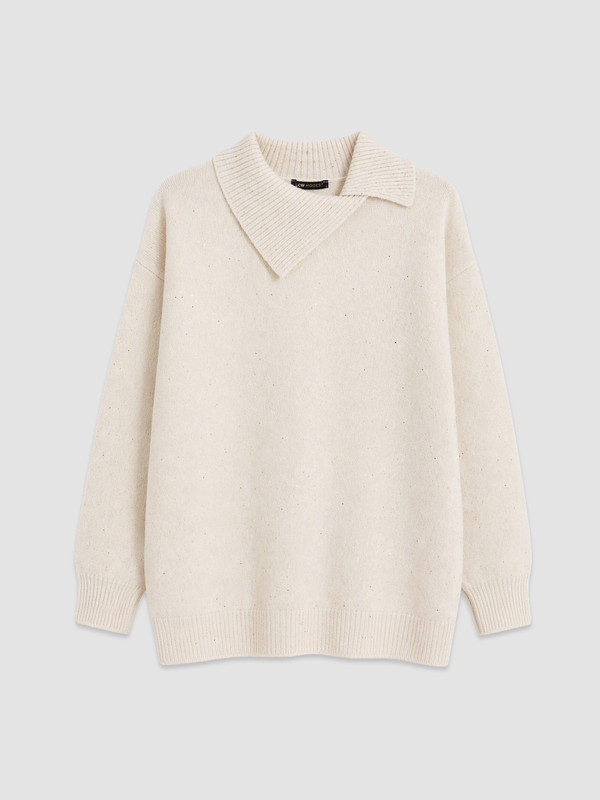 LCW Modest Asymmetric Mock Neck Women's Knitwear Tunic