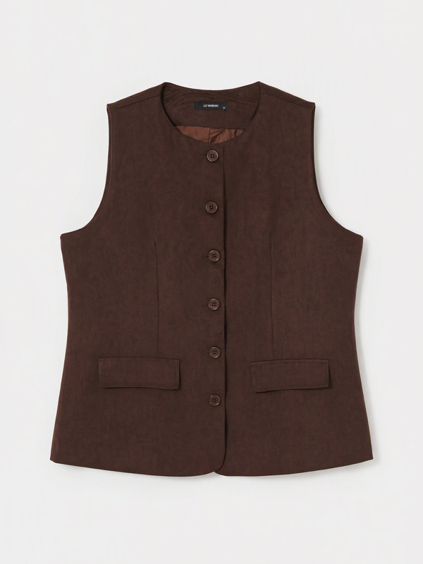 LCW Curve Plus Size Women's Classic Waistcoat