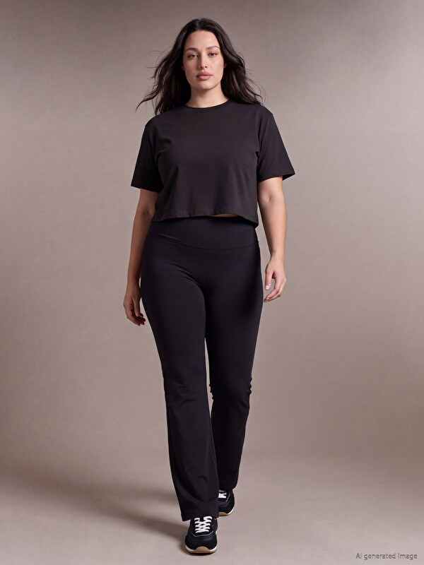 LCW Curve Plus Size Women's Sweatpants
