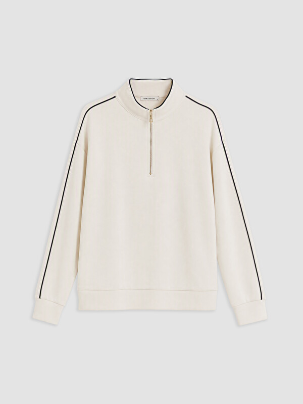 LCW EVERYDAY Striped Soft Touch Women's Sweatshirt