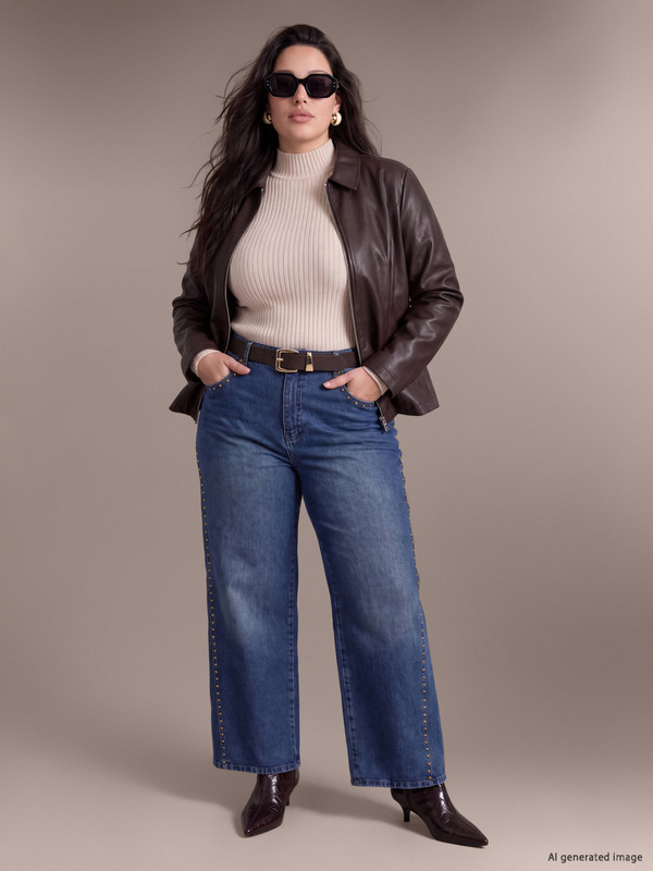 LCW Curve Plus Size Wideleg Jeans