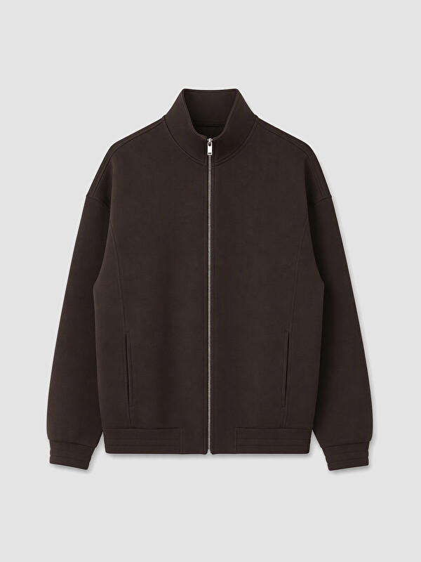 LCW Vision Mock Neck Men's Zip-Up Sweatshirt