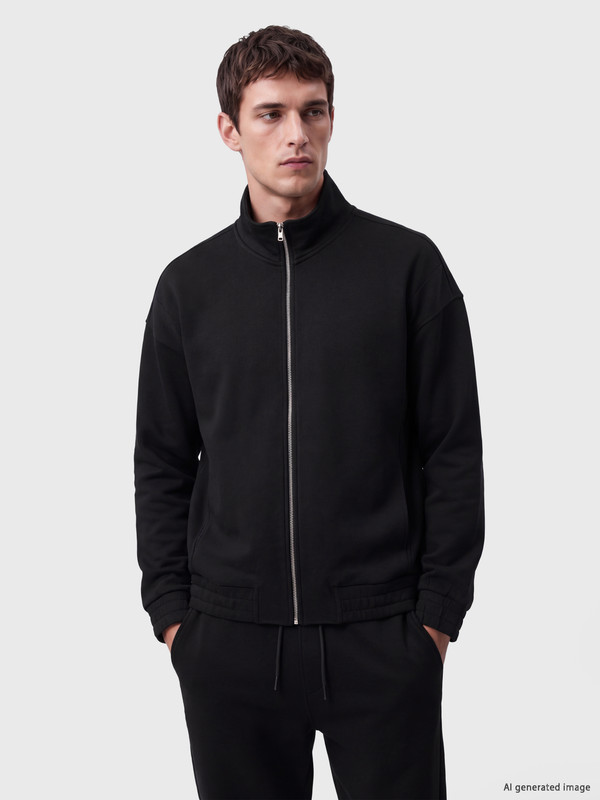 LCW Vision Mock Neck Men's Zip-Up Sweatshirt