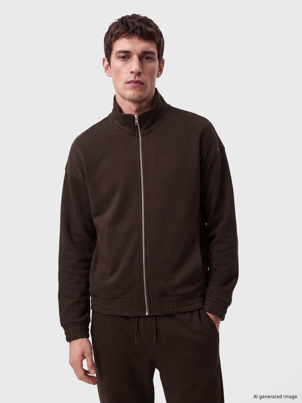 LCW Vision Mock Neck Men's Zip-Up Sweatshirt
