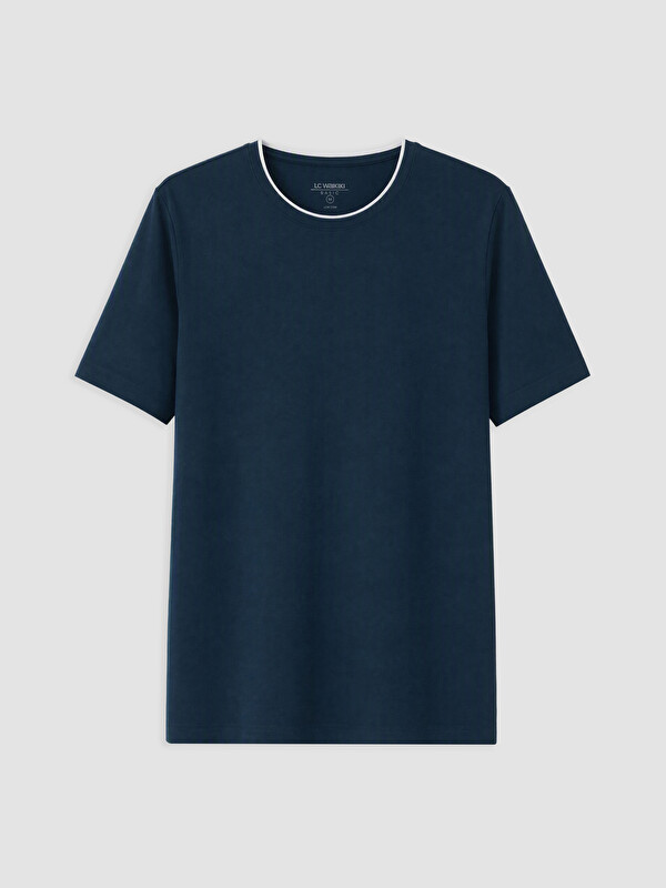 LCWAIKIKI Classic Mashkull Jeshile Petroli T-shirt