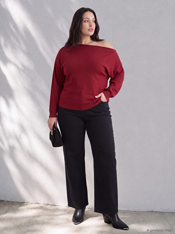 LCW Curve Plus Size Wideleg Women's Jeans
