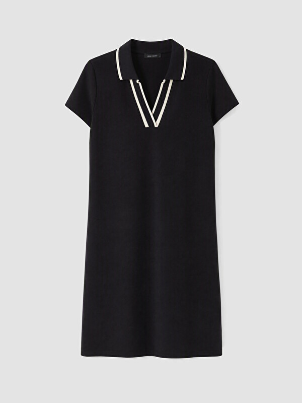LCW EVERYDAY Polo Yaka Soft Touch Mini Elbise